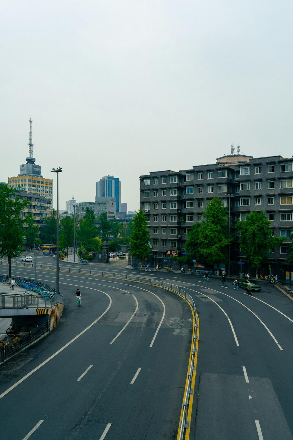 Empty lot before